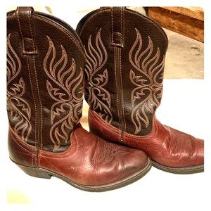 Laredo Womens Copper Kettle Leather Cowboy Boots